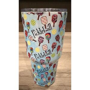 *CUTE* Pickleball motif 32oz hot/cold stainless-steel tumbler
